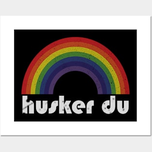 Husker Du Vintage Retro Rainbow Posters and Art